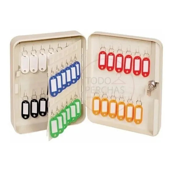 Armario Guarda 48 Llaveros - Cofre Ordenador Porta Llave