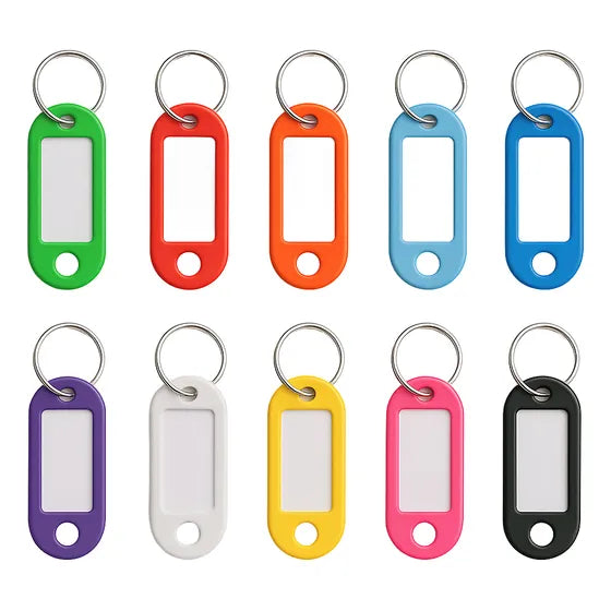Llaveros Identificadores Porta Etiquetas Plástico X 100 Unid